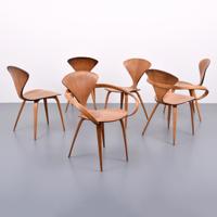 Norman Cherner Dining Chairs, Set of 6 - Sold for $3,625 on 02-06-2021 (Lot 379).jpg